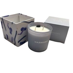 NEW Jill & Ally Harmony Candle Agate Crystal Manifestation Cedar Violet Scented